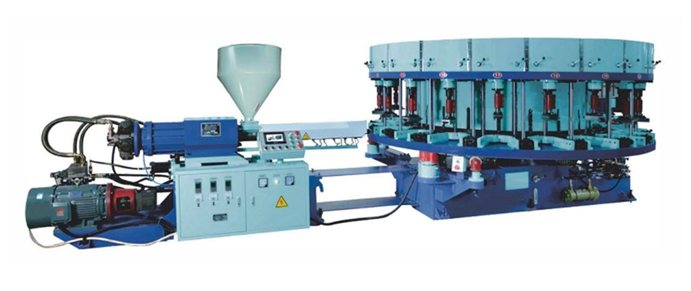 Rotativa de injeção direta para calçados